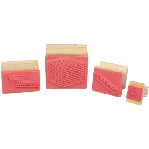 CENTER UNTERNEHMEN CE-802 STAMP BASE 10 BLOCK 4-PK-1 EA SET. UNIT ROD FLAT CUBE von READY 2 LEARN