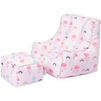 Ready Steady Bed - Sitzsack für Kinder mit Fußhocker, ergonomisch geformter Sitzsack für Kleinkinder, bequeme Kindermöbel für das Spielzimmer, von READY STEADY BED