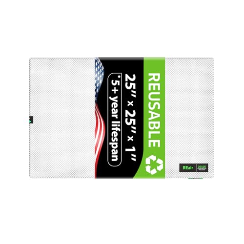 Reair 25 x 25 x 1 extra Ersatzfilter ohne Rahmen, waschbarer und wiederverwendbarer Luftfilter 25 x 25 x 1 für AC-HLKofen, MERV 8 Luftfilter, maschinenwaschbar, AC-Ofen-Luftfilter ohne Rahmen Reair 25 x 25 x 1 extra Ersatzfilter ohne Rahmen, waschbarer und wiederverwendbarer Luftfilter 25 x 25 x 1 für AC-HLKofen, MERV 8 Luftfilter, maschinenwaschbar, AC-Ofen-Luftfilter ohne Rahmen von REAIR