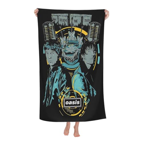Drucke Liam Singer Gallagher Strandtücher Ultra saugfähiges Mikrofaser-Tuch Weich Haltbar saugfähig für Badezimmer Pools Strand Schule Reise von REAITUIET