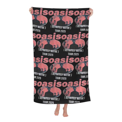 Drucke Liam Singer Gallagher Strandtücher Ultra saugfähiges Mikrofaser-Tuch Weich Haltbar saugfähig für Badezimmer Pools Strand Schule Reise von REAITUIET