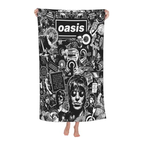 Drucke Liam Singer Gallagher Strandtücher Ultra saugfähiges Mikrofaser-Tuch Weich Haltbar saugfähig für Badezimmer Pools Strand Schule Reise von REAITUIET