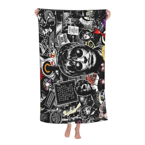 Drucke Liam Singer Gallagher Strandtücher Ultra saugfähiges Mikrofaser-Tuch Weich Haltbar saugfähig für Badezimmer Pools Strand Schule Reise Drucke Liam Singer Gallagher Strandtücher Ultra saugfähiges Mikrofaser-Tuch Weich Haltbar saugfähig für Badezimmer Pools Strand Schule Reise von REAITUIET