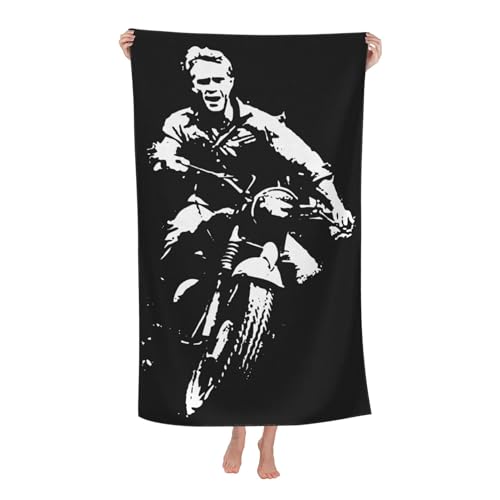 Drucke McQueen Actor Steve Strandtücher Ultra saugfähiges Mikrofaser-Tuch Weich Haltbar saugfähig für Badezimmer Pools Strand Schule Reise von REAITUIET