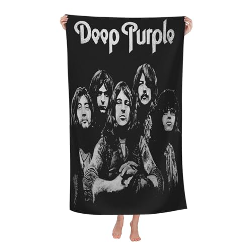 Drucke Purple Rock Band Deep Strandtücher Ultra saugfähiges Mikrofaser-Tuch Weich Haltbar saugfähig für Badezimmer Pools Strand Schule Reise von REAITUIET