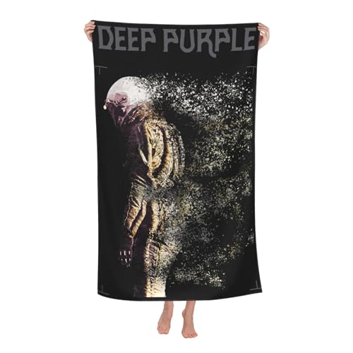 Drucke Purple Rock Band Deep Strandtücher Ultra saugfähiges Mikrofaser-Tuch Weich Haltbar saugfähig für Badezimmer Pools Strand Schule Reise von REAITUIET