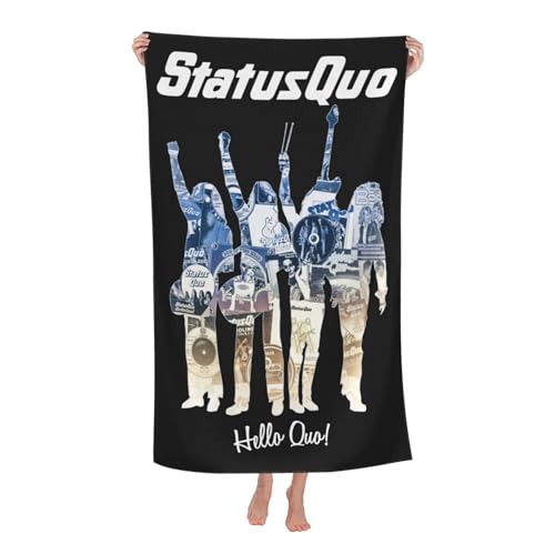 Drucke Quo Rock Band Status Strandtücher Ultra saugfähiges Mikrofaser-Tuch Weich Haltbar saugfähig für Badezimmer Pools Strand Schule Reise Drucke Quo Rock Band Status Strandtücher Ultra saugfähiges Mikrofaser-Tuch Weich Haltbar saugfähig für Badezimmer Pools Strand Schule Reise von REAITUIET