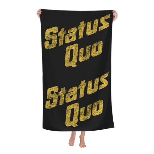 Drucke Quo Rock Band Status Strandtücher Ultra saugfähiges Mikrofaser-Tuch Weich Haltbar saugfähig für Badezimmer Pools Strand Schule Reise Drucke Quo Rock Band Status Strandtücher Ultra saugfähiges Mikrofaser-Tuch Weich Haltbar saugfähig für Badezimmer Pools Strand Schule Reise von REAITUIET