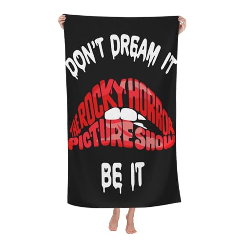 Drucke Rocky Horror Film Picture *Show* Strandtücher Ultra saugfähiges Mikrofaser-Tuch Weich Haltbar saugfähig für Badezimmer Pools Strand Schule Reise Drucke Rocky Horror Film Picture *Show* Strandtücher Ultra saugfähiges Mikrofaser-Tuch Weich Haltbar saugfähig für Badezimmer Pools Strand Schule Reise von REAITUIET