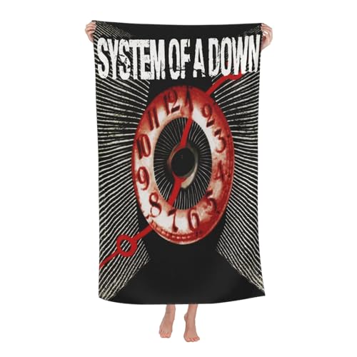 Drucke The SOAD Down Music Rock Band System Strandtücher Ultra saugfähiges Mikrofaser-Tuch Weich Haltbar saugfähig für Badezimmer Pools Strand Schule Reise Drucke The SOAD Down Music Rock Band System Strandtücher Ultra saugfähiges Mikrofaser-Tuch Weich Haltbar saugfähig für Badezimmer Pools Strand Schule Reise von REAITUIET