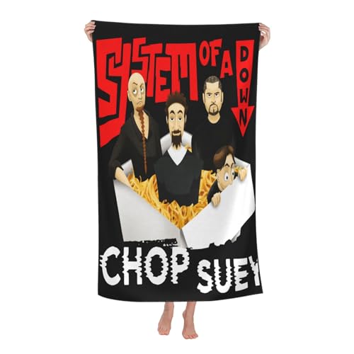 Drucke The SOAD Down Music Rock Band System Strandtücher Ultra saugfähiges Mikrofaser-Tuch Weich Haltbar saugfähig für Badezimmer Pools Strand Schule Reise Drucke The SOAD Down Music Rock Band System Strandtücher Ultra saugfähiges Mikrofaser-Tuch Weich Haltbar saugfähig für Badezimmer Pools Strand Schule Reise von REAITUIET