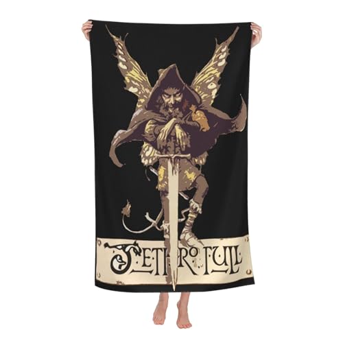 Drucke Tull Rock Band Jethro Strandtücher Ultra saugfähiges Mikrofaser-Tuch Weich Haltbar saugfähig für Badezimmer Pools Strand Schule Reise Drucke Tull Rock Band Jethro Strandtücher Ultra saugfähiges Mikrofaser-Tuch Weich Haltbar saugfähig für Badezimmer Pools Strand Schule Reise von REAITUIET