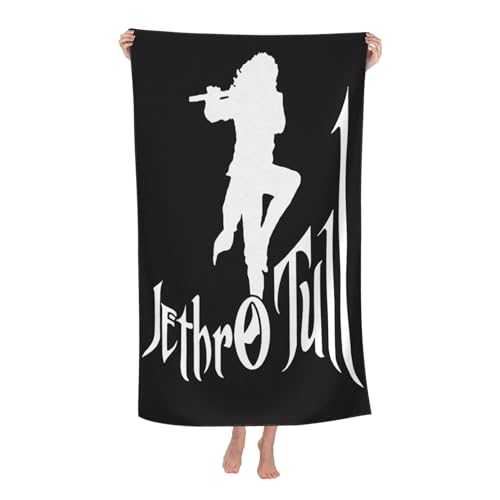 Drucke Tull Rock Band Jethro Strandtücher Ultra saugfähiges Mikrofaser-Tuch Weich Haltbar saugfähig für Badezimmer Pools Strand Schule Reise von REAITUIET