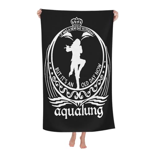 Drucke Tull Rock Band Jethro Strandtücher Ultra saugfähiges Mikrofaser-Tuch Weich Haltbar saugfähig für Badezimmer Pools Strand Schule Reise von REAITUIET