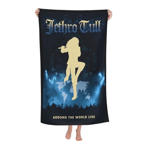 Drucke Tull Rock Band Jethro Strandtücher Ultra saugfähiges Mikrofaser-Tuch Weich Haltbar saugfähig für Badezimmer Pools Strand Schule Reise Drucke Tull Rock Band Jethro Strandtücher Ultra saugfähiges Mikrofaser-Tuch Weich Haltbar saugfähig für Badezimmer Pools Strand Schule Reise von REAITUIET