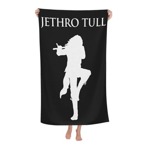 Drucke Tull Rock Band Jethro Strandtücher Ultra saugfähiges Mikrofaser-Tuch Weich Haltbar saugfähig für Badezimmer Pools Strand Schule Reise von REAITUIET