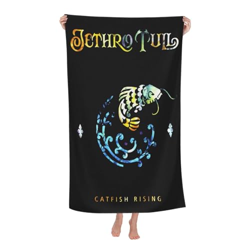 Drucke Tull Rock Band Jethro Strandtücher Ultra saugfähiges Mikrofaser-Tuch Weich Haltbar saugfähig für Badezimmer Pools Strand Schule Reise von REAITUIET