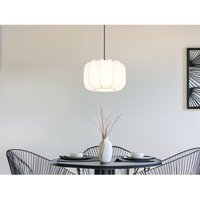 Ausgefallene Pendelleuchte MADELINE mit Stoff Lampenschirm in Weiß, Ø 25cm Ausgefallene Pendelleuchte MADELINE mit Stoff Lampenschirm in Weiß, Ø 25cm von REALITY LEUCHTEN