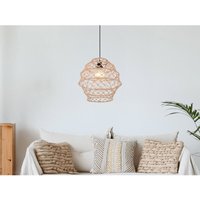Reality Leuchten - Boho Pendelleuchte hive mit Lampenschirm geflochten aus Hanfseil, ø 38cm von REALITY LEUCHTEN