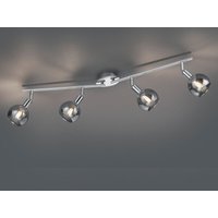 Reality - Deckenstrahler brest 4-flammig in Chrom mit Rauchglas 85cm breit von Reality