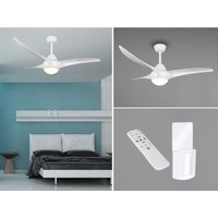 Deckenventilator mit led Licht, Fernbedienung & Wandhalterung Ø115cm von REALITY LEUCHTEN