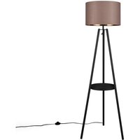 Gebraucht] Reality Leuchten Stehleuchte Colette Stehlampe Leuchte Dreibeinfuß Schwarz/Taupe B-Ware von REALITY LEUCHTEN