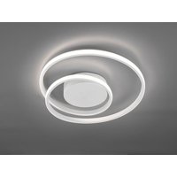 Reality Leuchten - led Deckenleuchte zibal Weiß matt mit 3 Stufen Dimmer, Spirale ø 39cm von REALITY LEUCHTEN