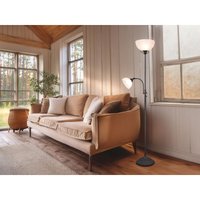 Großer led Deckenfluter im Landhausstil mit Leselampe, Höhe 184cm von MEINEWUNSCHLEUCHTE