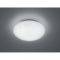 LED Deckenleuchte, Deckenschale PUTZ Sternenhimmel Kunststoff Weiß Ø 27cm IP44 von REALITY LEUCHTEN