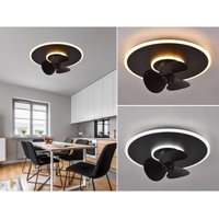 LED Deckenleuchte mit Ventilator NYBRO Fernbedienung Lichtfarbe Wechsel Ø50cm von REALITY LEUCHTEN