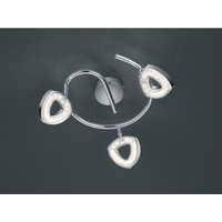 Led Deckenstrahler tours 3-flammig Silber Chrom, Rondell ø 25cm von Reality