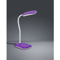 LED Schreibtischleuchte BOA in Lila mit Flex Gelenk & 4-fach Dimmer, 36cm von DEFIBRICO