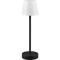 Akku Aussen Tischleuchte schwarz led martinez Lampe usb Touch Dimmer ca. 39 cm von REALITY LEUCHTEN