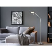 Led Akku Stehlampe moreno dimmbar mit Flexarm, Silber Höhe 137cm von REALITY LEUCHTEN