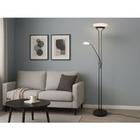 Led Deckenfluter orson Schwarz mit Leselicht, dimmbar flexibel - 180cm von DEFIBRICO