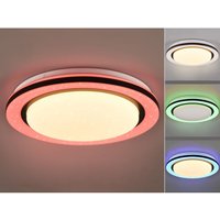 Reality Leuchten - led Deckenleuchte cartida Fernbedienung Sternenhimmel Farbwechsel, ø 38cm von REALITY LEUCHTEN