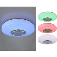 Reality Leuchten - led Deckenleuchte maia dimmbar mit Fernbedienung & Farbwechsler ø 33cm von REALITY LEUCHTEN