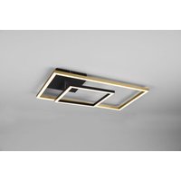 Led Deckenleuchte padella Messing matt - dimmbar 63cm breit Warmweiß von REALITY LEUCHTEN