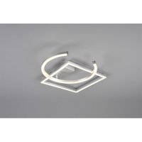 Led Deckenleuchte pivot alu gebürstet - dimmbar 30x30cm Warmweiß von REALITY LEUCHTEN