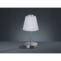 Defibrico - led Tischleuchte emmy Metall 4-fach Dimmer Silber matt, Höhe 24cm von DEFIBRICO