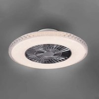 [NEUWERTIG] B-Ware Reality Leuchten Led Deckenventilator Ventilator Led Harstad Kristallrahmen von REALITY LEUCHTEN