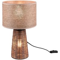 [NEUWERTIG] Reality Leuchten Tischleuchte Lampe Rattan Strohleuchte Natur Optik B-Ware von REALITY LEUCHTEN