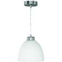 Neuwertig] Reality Leuchten Pendelleuchte nickel matt, Glas Opal weiß, D=20cm von REALITY LEUCHTEN