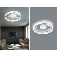 Reality Leuchten - led Deckenleuchte parma Metall Weiß matt 3 Stufen Dimmer Ring Ø50cm von REALITY LEUCHTEN