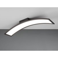 Reality Leuchten - led Deckenleuchte sigma lang & schmal in Schwarz, gebogen, Länge 76cm von REALITY LEUCHTEN