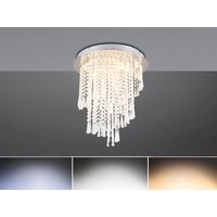 Reality Leuchten - Große led Deckenleuchte pomp mit Acryl Kristallbehang und Fernbedienung, ø 45cm Reality Leuchten - Große led Deckenleuchte pomp mit Acryl Kristallbehang und Fernbedienung, ø 45cm von REALITY LEUCHTEN