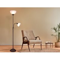Trio Lighting - Deckenfluter country mit Leselampe im Landhausstil, Rostfarbig, Höhe 184cm von TRIO LIGHTING