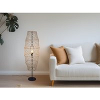 Kleine Boho Stehlampe hive Lampenschirm geflochten aus Hanfseil, Höhe 120cm Kleine Boho Stehlampe hive Lampenschirm geflochten aus Hanfseil, Höhe 120cm von REALITY LEUCHTEN