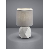 Moderne led Tischleuchte Beton mit rundem Stofflampenschirm Ø12cm in Grau Moderne led Tischleuchte Beton mit rundem Stofflampenschirm Ø12cm in Grau von REALITY LEUCHTEN