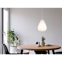 Reality Leuchten - Pendelleuchte janine mit gemustertem Stoff Lampenschirm Weiß, ø 35cm Reality Leuchten - Pendelleuchte janine mit gemustertem Stoff Lampenschirm Weiß, ø 35cm von REALITY LEUCHTEN